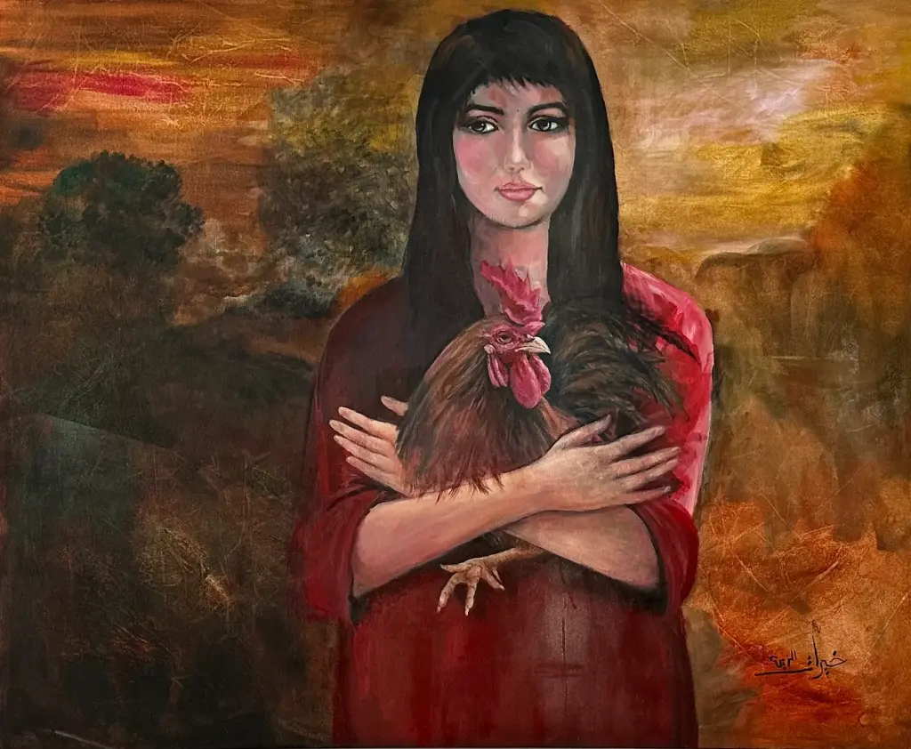 The Guardian of Dawn – Expressive Portrait by Lebanese Artist Khayrat Al Zein