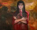 The Guardian of Dawn – Expressive Portrait by Lebanese Artist Khayrat Al Zein