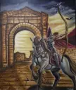 The Roman Leader and the Triumph of Glory – Original Oil Painting of Tyre by William Abdelnour