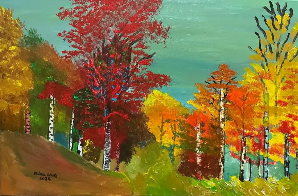 Indian Summer- Vibrant Artwork by Mitsa Assaf