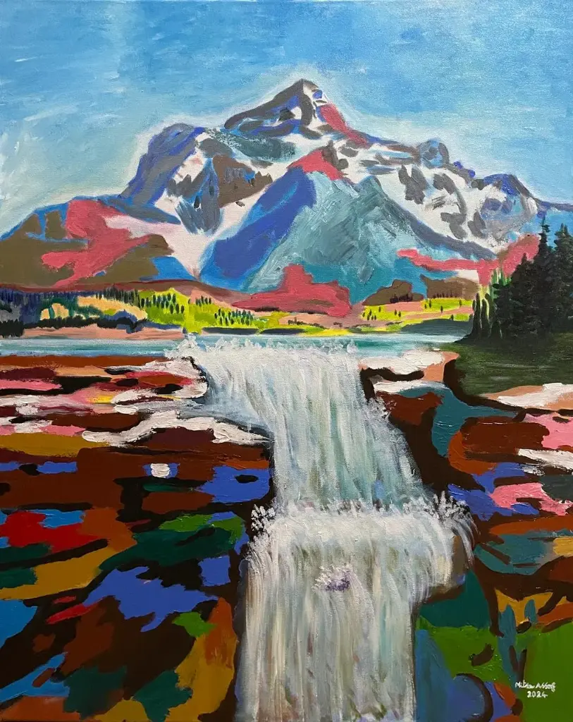 Puzzle - Expressive Abstract Painting by Mitsa Assaf